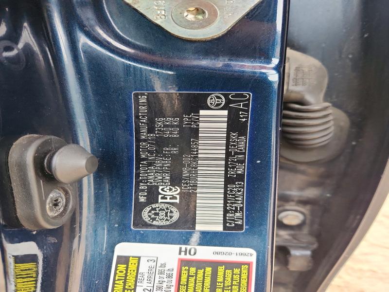 Продажа на аукционе авто 2019 Toyota Corolla, vin: 2T1BURHE8KC144857, номер лота: 65539756