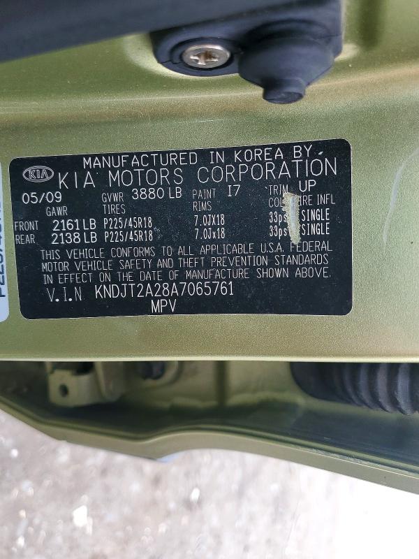 Aukcja sprzedaży 2010 Kia Soul, vin: KNDJT2A28A7065761, numer aukcji: 63728466