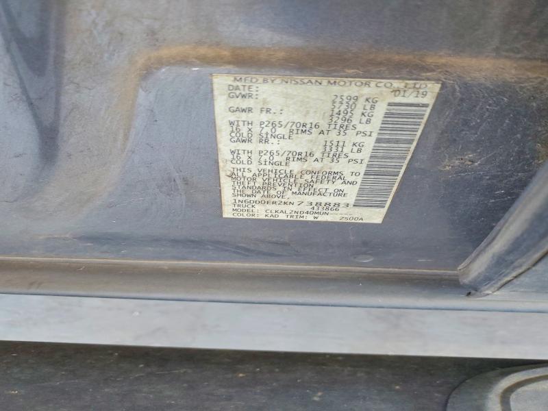 Aukcja sprzedaży 2019 Nissan Frontier, vin: 1N6DD0ER2KN738883, numer aukcji: 65216206
