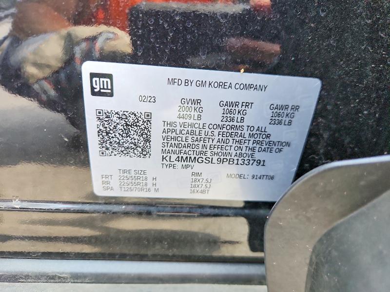 63423646 :رقم المزاد ، KL4MMGSL9PB133791 vin ، 2023 Buick Encore Gx مزاد بيع