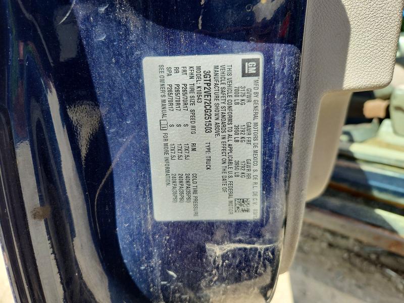 2012 Gmc Sierra მანქანა იყიდება აუქციონზე, vin: 3GTP2VE72CG251503, აუქციონის ნომერი: 67076296