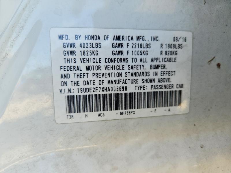 2017 Acura Ilx მანქანა იყიდება აუქციონზე, vin: 19UDE2F7XHA005698, აუქციონის ნომერი: 66011456