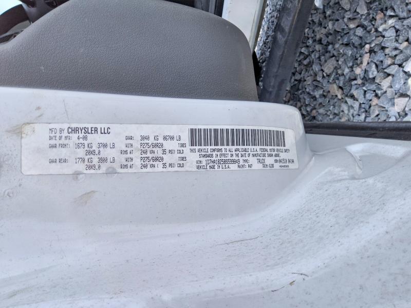 Продажа на аукционе авто 2008 Dodge Ram 1500, vin: 1D7HA18258S599849, номер лота: 66183226