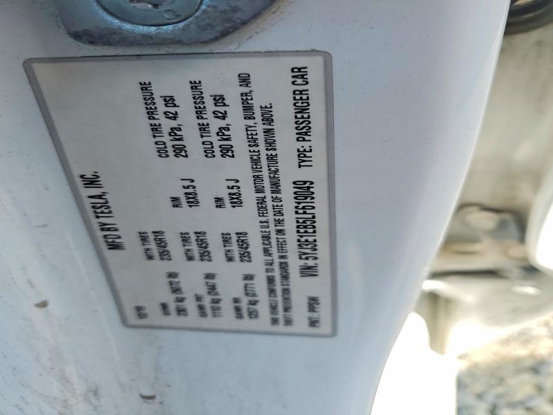 Aukcja sprzedaży 2020 Tesla Model 3, vin: 5YJ3E1EB5LF619049, numer aukcji: 65691606