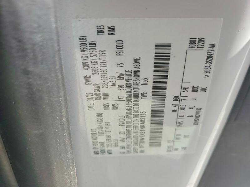 Продажа на аукционе авто 2022 Ford Transit, vin: 1FTBW1X81NKA82115, номер лота: 63264476