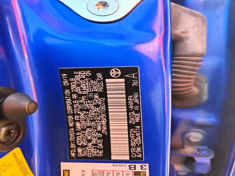 Продаж на аукціоні авто 2019 Toyota C-hr, vin: JTNKHMBX5K1060772, номер лоту: 65903146