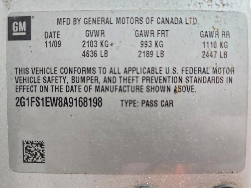 2010 Chevrolet Camaro მანქანა იყიდება აუქციონზე, vin: 2G1FS1EW8A9168198, აუქციონის ნომერი: 64203316