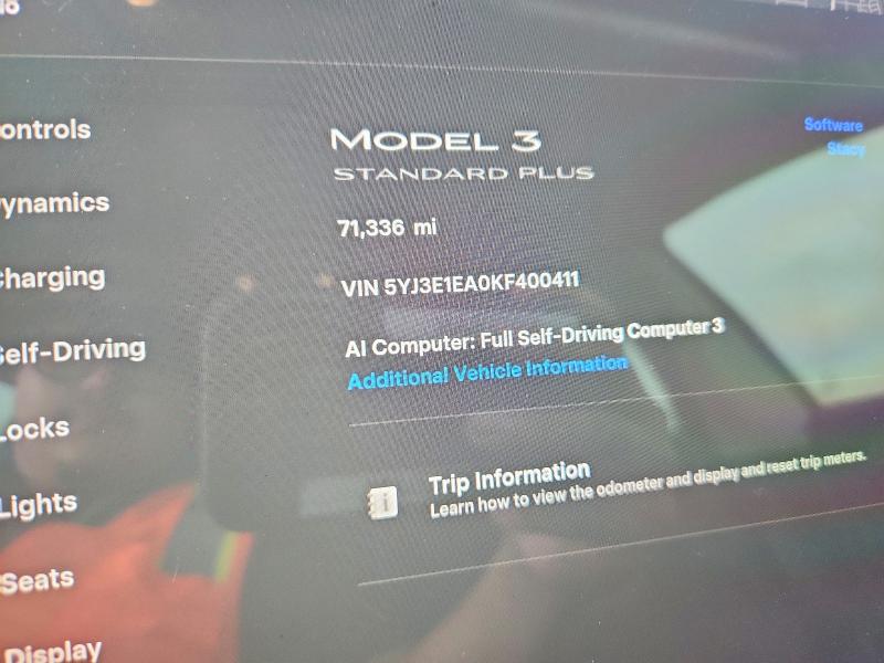 Продаж на аукціоні авто 2019 Tesla Model 3, vin: 5YJ3E1EA0KF400411, номер лоту: 61449236