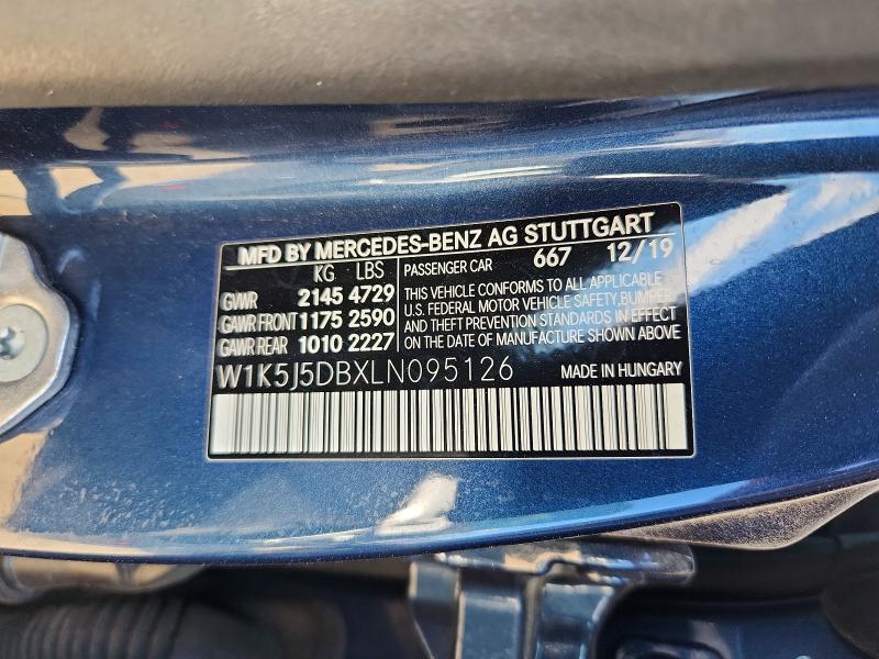 Продаж на аукціоні авто 2020 Mercedes-benz Cla, vin: W1K5J5DBXLN095126, номер лоту: 63770316