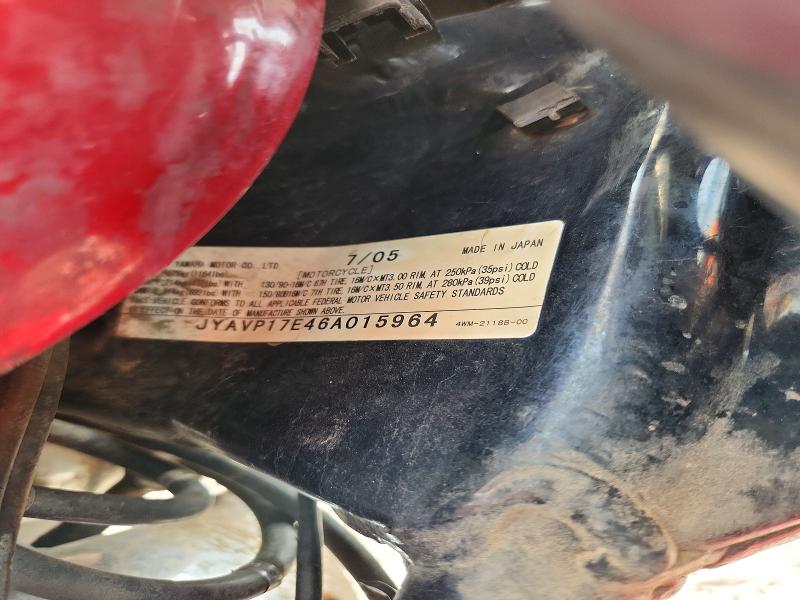 2006 Yamaha Xv1700 მანქანა იყიდება აუქციონზე, vin: JYAVP17E46A015964, აუქციონის ნომერი: 65153506