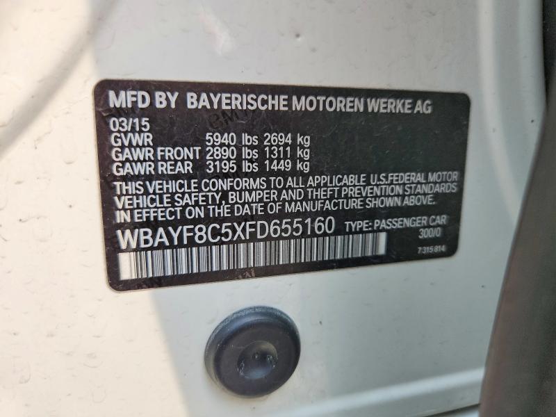 Aukcja sprzedaży 2015 Bmw 750, vin: WBAYF8C5XFD655160, numer aukcji: 63923676