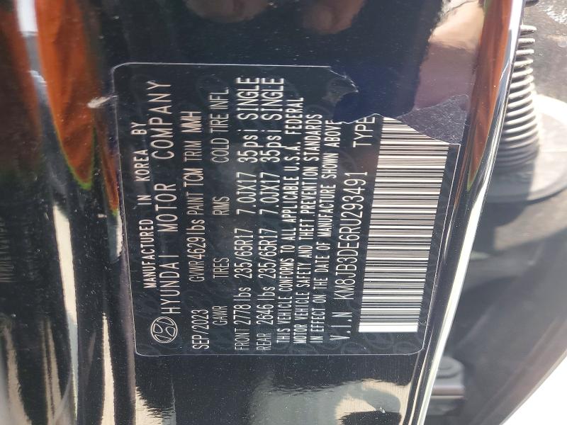 67300776 :رقم المزاد ، KM8JB3DE6RU293491 vin ، 2024 Hyundai Tucson مزاد بيع