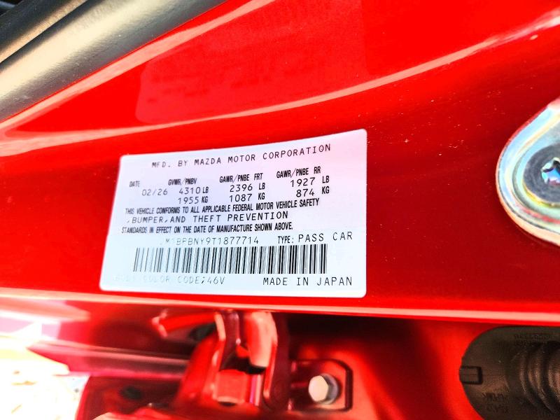 Auction sale of the 2026 Mazda 3, vin: JM1BPBNY9T1877714, lot number: 66434956