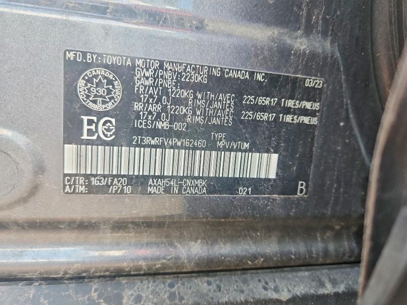 Продаж на аукціоні авто 2023 Toyota Rav4 Hybrid, vin: 2T3RWRFV4PW162460, номер лоту: 65289366