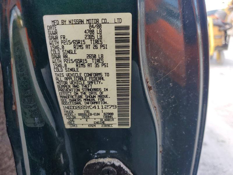 Продаж на аукціоні авто 2000 Nissan Frontier, vin: 1N6DD26S5YC411279, номер лоту: 64996496