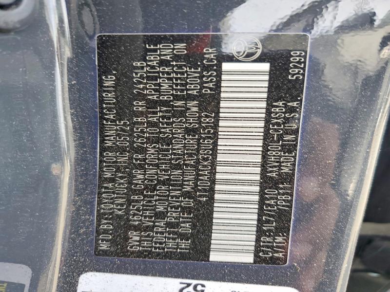 Продажа на аукционе авто 2025 Toyota Camry, vin: 4T1DAACK3SU615182, номер лота: 64965006