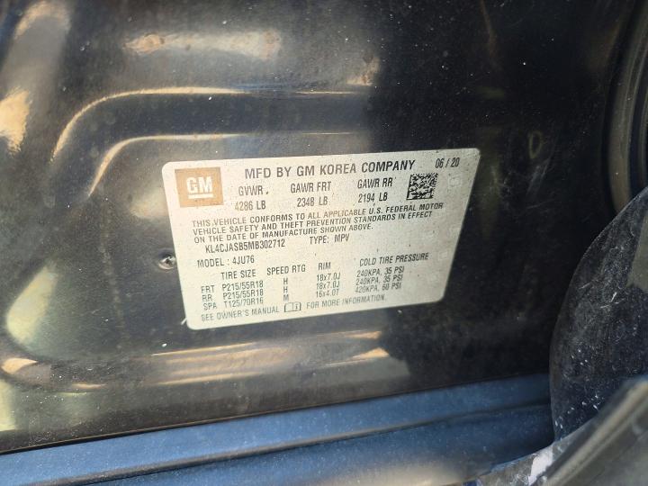 2021 Buick Encore მანქანა იყიდება აუქციონზე, vin: KL4CJASB5MB302712, აუქციონის ნომერი: 66596946
