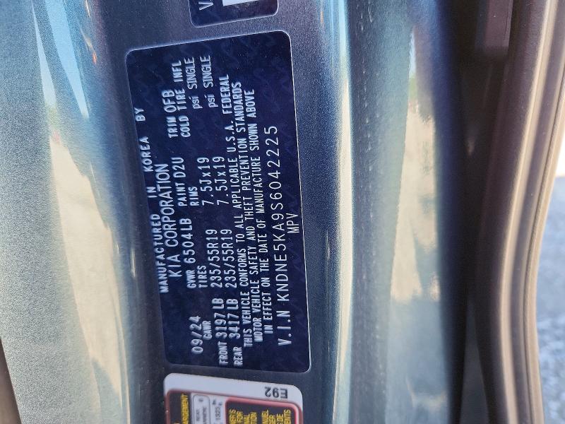 65357896 :رقم المزاد ، KNDNE5KA9S6042225 vin ، 2025 Kia Carnival Hybrid مزاد بيع