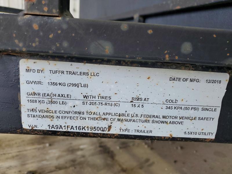 66991156 :رقم المزاد ، 1A9A1FA16K1950005 vin ، 2019 Unknown Other مزاد بيع