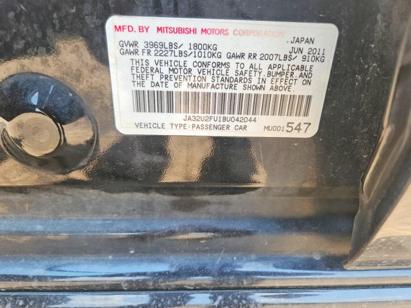 66819446 :رقم المزاد ، JA32U2FU1BU042044 vin ، 2011 Mitsubishi Lancer مزاد بيع