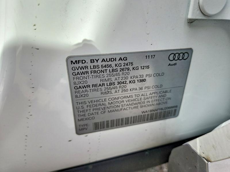Продажа на аукционе авто 2018 Audi Q5, vin: WA1BNAFY6J2088856, номер лота: 66409836
