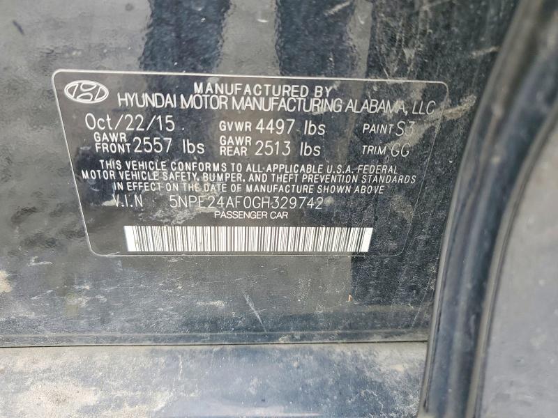 Aukcja sprzedaży 2016 Hyundai Sonata, vin: 5NPE24AF0GH329742, numer aukcji: 64410516