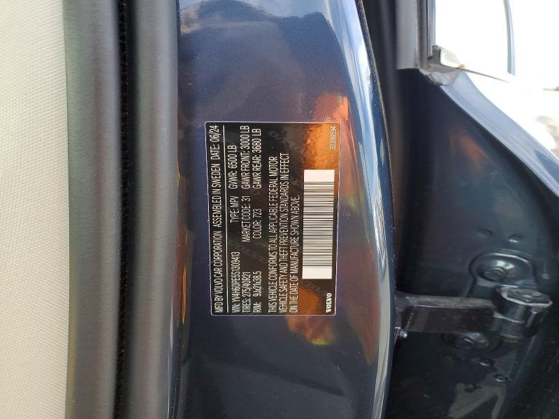 Aukcja sprzedaży 2025 Volvo Xc90, vin: YV4H60PE5S1309413, numer aukcji: 65387256