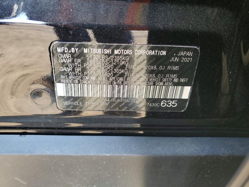 Продажа на аукционе авто 2022 Mitsubishi Outlander, vin: JA4J3UA8XNZ022236, номер лота: 63730386