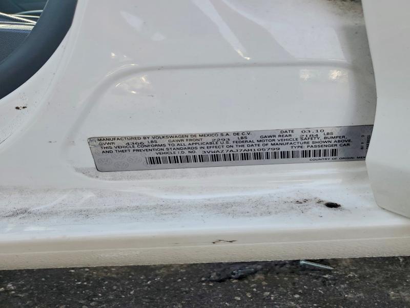 Aukcja sprzedaży 2010 Volkswagen Jetta, vin: 3VWAZ7AJ7AM105799, numer aukcji: 65400616