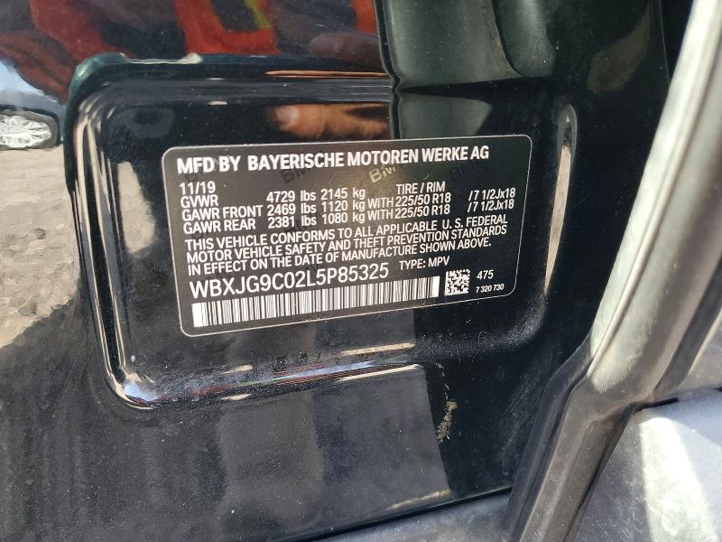 Aukcja sprzedaży 2020 Bmw X1, vin: WBXJG9C02L5P85325, numer aukcji: 63446986