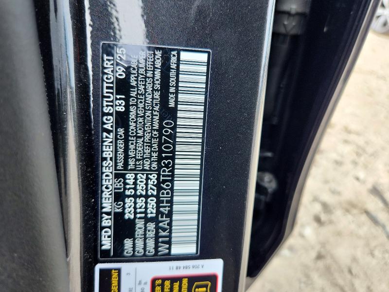 Продаж на аукціоні авто 2026 Mercedes-benz C, vin: W1KAF4HB6TR310790, номер лоту: 64893116