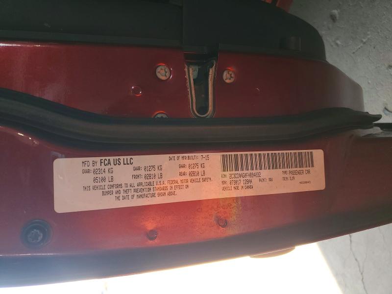 65318986 :رقم المزاد ، 2C3CCAAG0FH894032 vin ، 2015 Chrysler 300 مزاد بيع