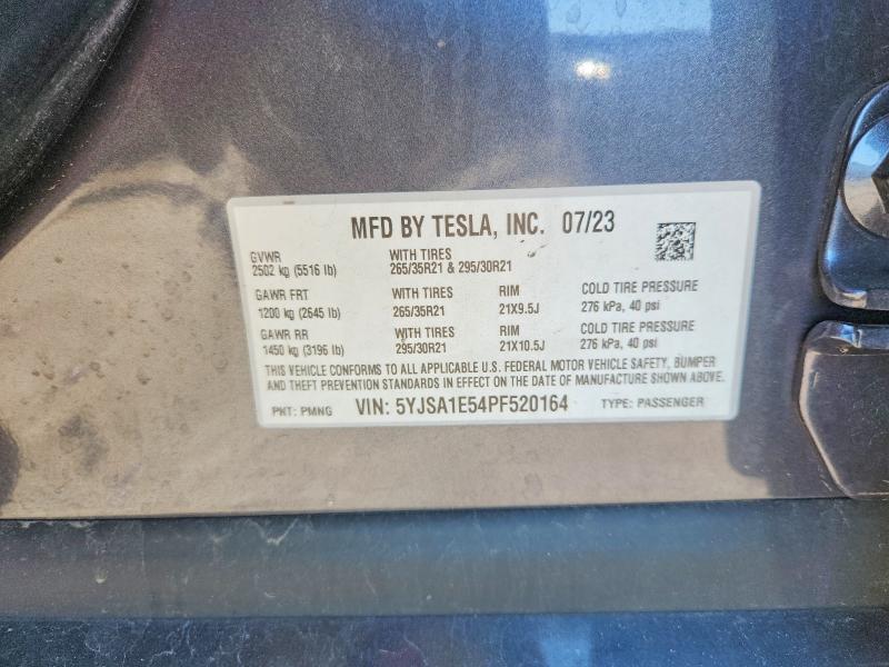 Aukcja sprzedaży 2023 Tesla Model S, vin: 5YJSA1E54PF520164, numer aukcji: 66818086