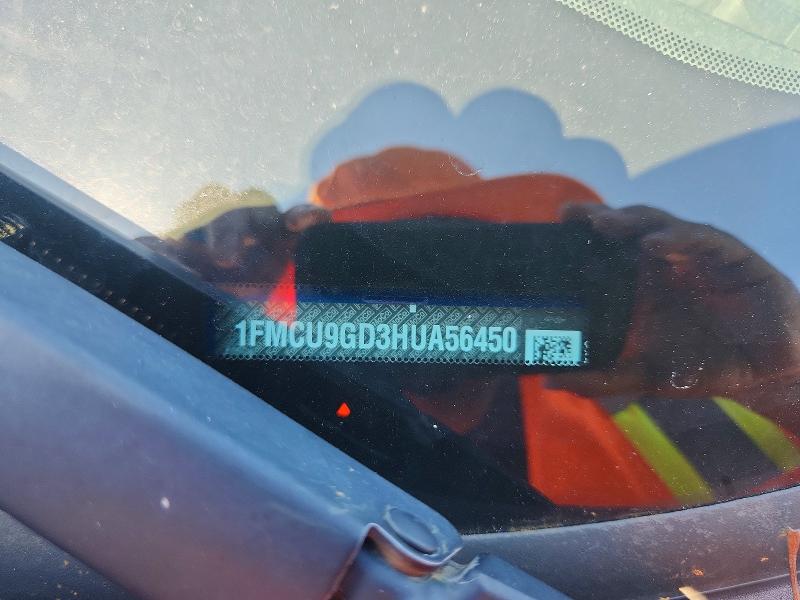Продажа на аукционе авто 2017 Ford Escape, vin: 1FMCU9GD3HUA56450, номер лота: 63337606