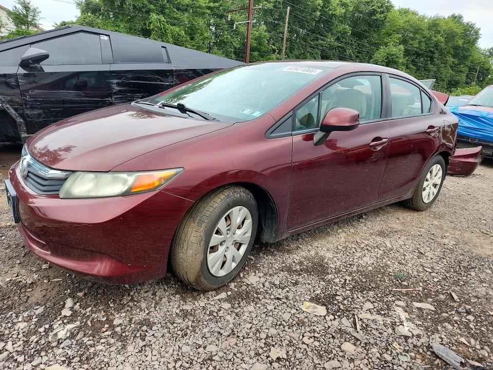 Продаж на аукціоні авто 2012 Honda Civic, vin: 19XFB2F52CE342726, номер лоту: 63921066