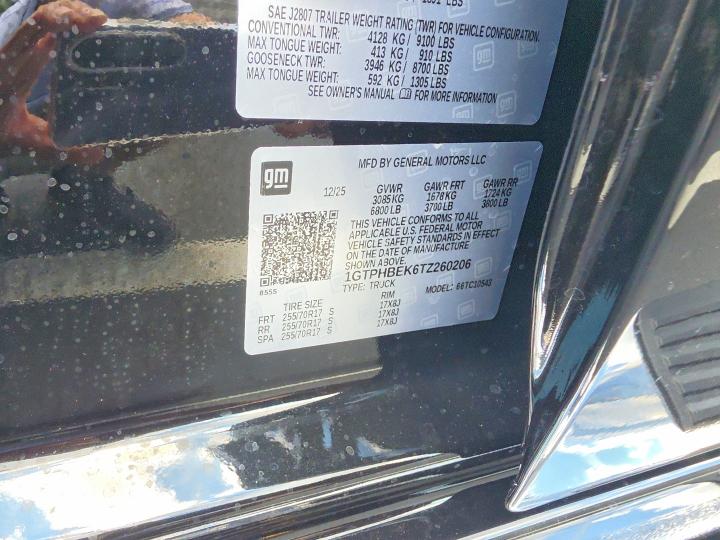 67478706 :رقم المزاد ، 1GTPHBEK6TZ260206 vin ، 2026 Gmc Sierra مزاد بيع