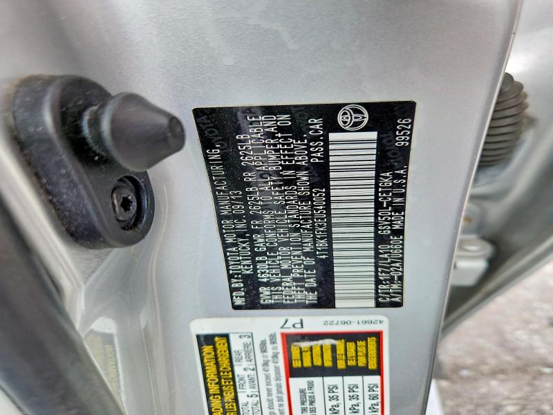 2014 Toyota Camry მანქანა იყიდება აუქციონზე, vin: 4T1BK1FK3EU540052, აუქციონის ნომერი: 64763066