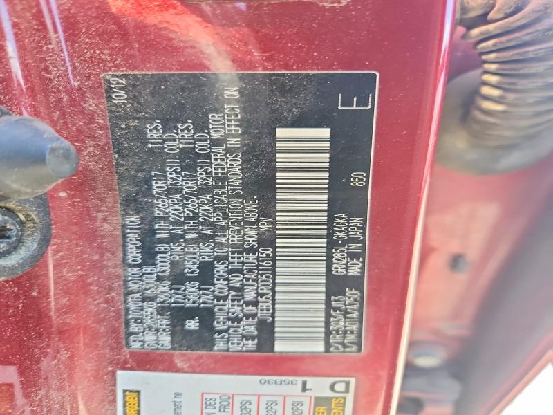 65409766 :رقم المزاد ، JTEBU5JR0D5116150 vin ، 2013 Toyt 4 Runner مزاد بيع