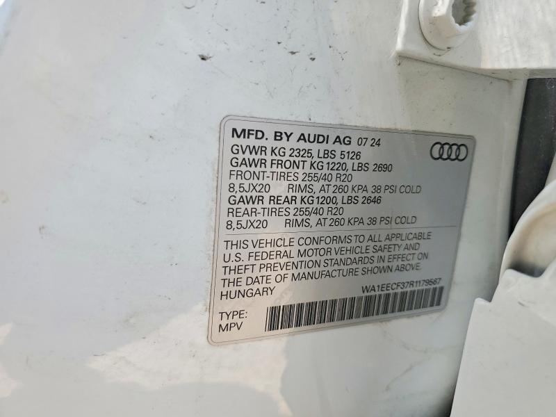 Продажа на аукционе авто 2024 Audi Q3, vin: WA1EECF37R1179567, номер лота: 64098256