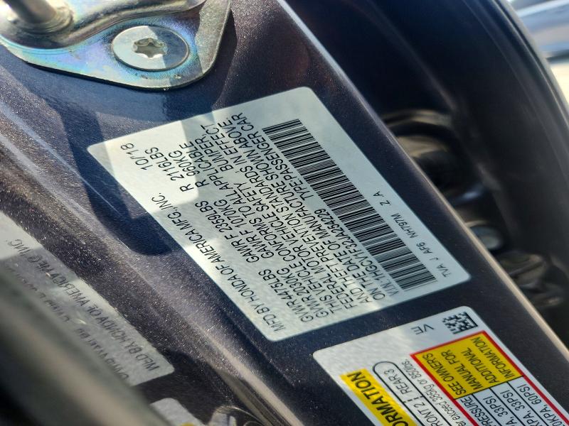 Aukcja sprzedaży 2018 Honda Accord, vin: 1HGCV1F32JA254229, numer aukcji: 62259076