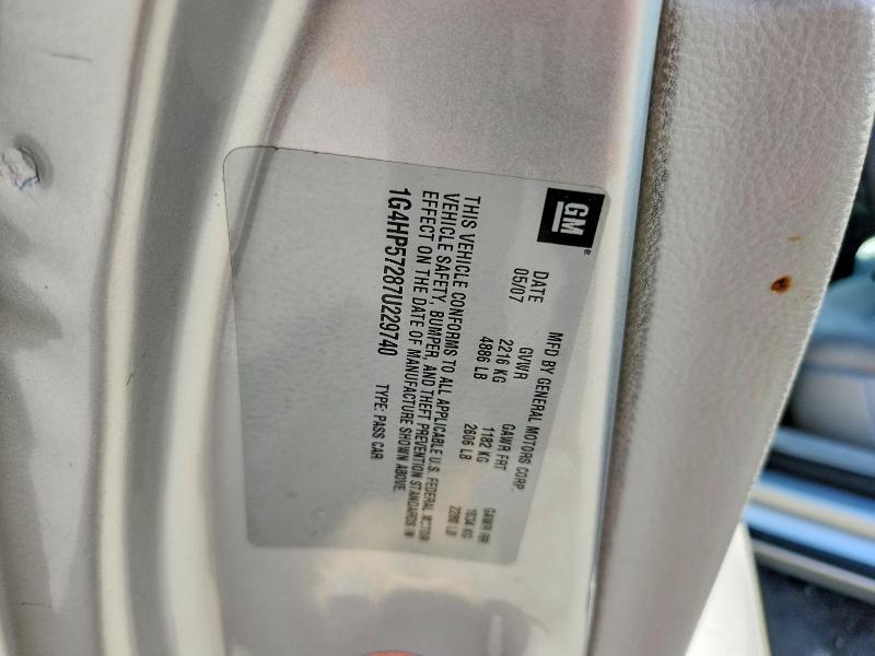 Aukcja sprzedaży 2007 Buick Lucerne, vin: 1G4HP57287U229740, numer aukcji: 65652716