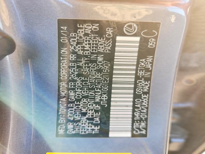 Aukcja sprzedaży 2014 Lexus Es, vin: JTHBK1GG1E2115907, numer aukcji: 66107086