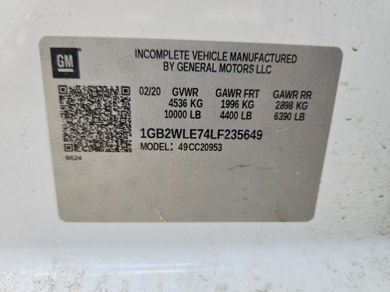 64303226 :رقم المزاد ، 1GB2WLE74LF235649 vin ، 2020 Chevrolet Silverado مزاد بيع