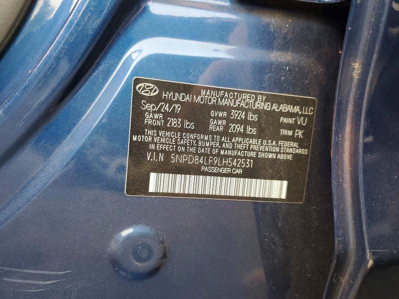 Auction sale of the 2020 Hyundai Elantra, vin: 5NPD84LF9LH542531, lot number: 63714906