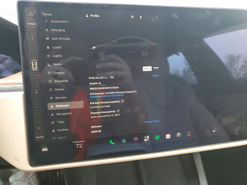 Aukcja sprzedaży 2022 Tesla Model S, vin: 5YJSA1E54NF470234, numer aukcji: 63797896