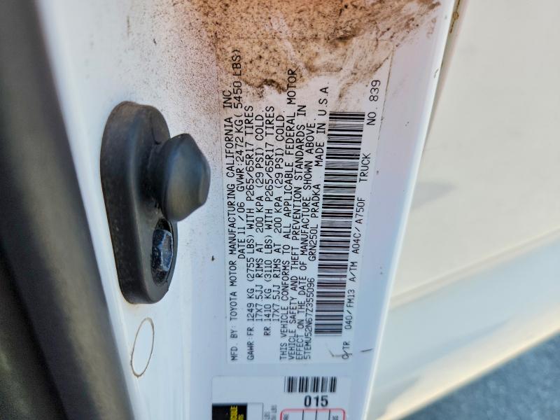 Aukcja sprzedaży 2007 Toyota Tacoma, vin: 5TEMU52N67Z355096, numer aukcji: 65693996