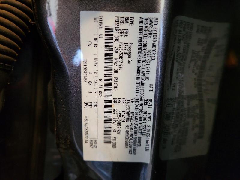 63609106 :رقم المزاد ، 1FADP5AU8DL539102 vin ، 2013 Ford C-max مزاد بيع