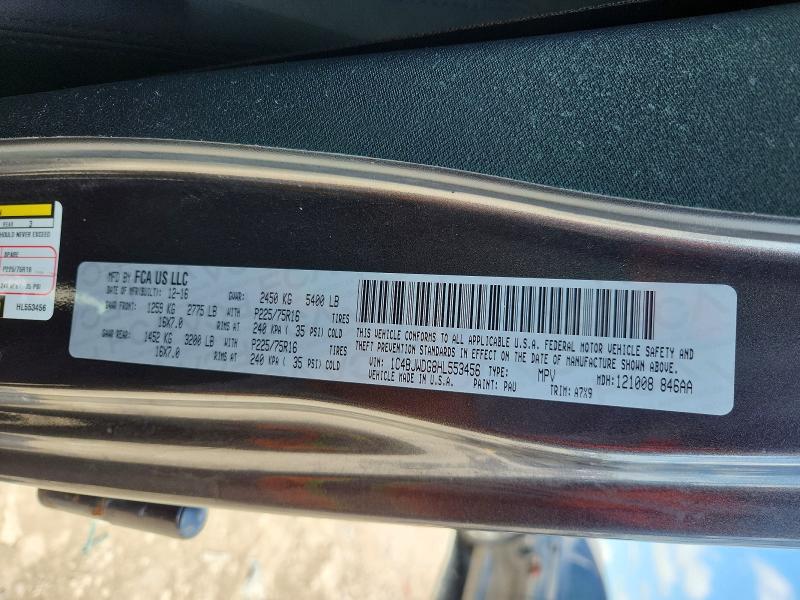 2017 Jeep Wrangler Unlimited მანქანა იყიდება აუქციონზე, vin: 1C4BJWDG8HL553456, აუქციონის ნომერი: 65557086