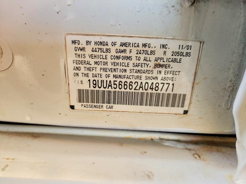 65003816 :رقم المزاد ، 19UUA56662A048771 vin ، 2002 Acura 3.2tl مزاد بيع