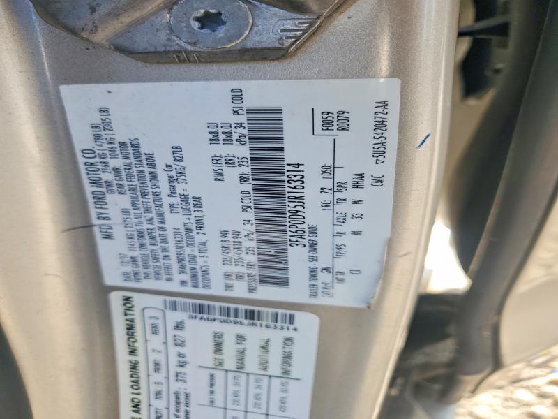 2018 Ford Fusion მანქანა იყიდება აუქციონზე, vin: 3FA6P0D95JR163314, აუქციონის ნომერი: 66896166